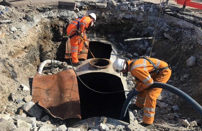 underground oil tank removal project picture