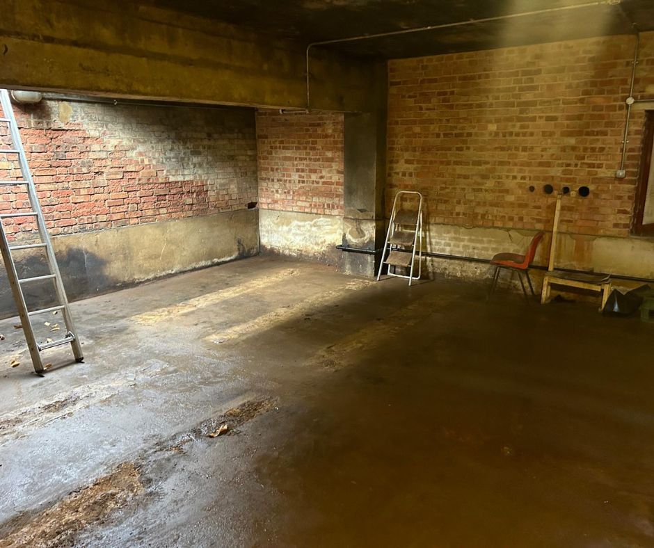 Tank room cleared after safe tank removal by Kph Environmental